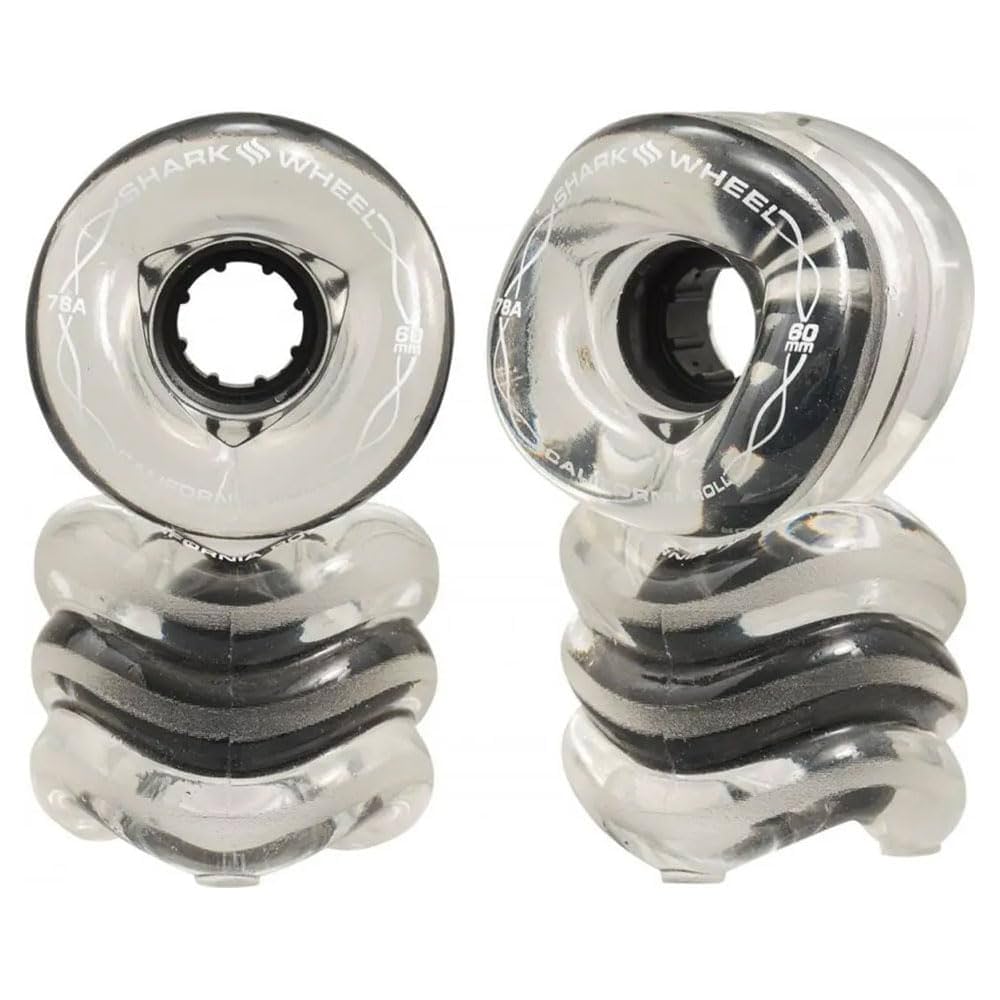 o11☆新品 未開封☆ シャークウィール 60mm 78a クリア&ブラックコア 6☆新品 未開封☆ シャークウィール 60mm 78a ブラック