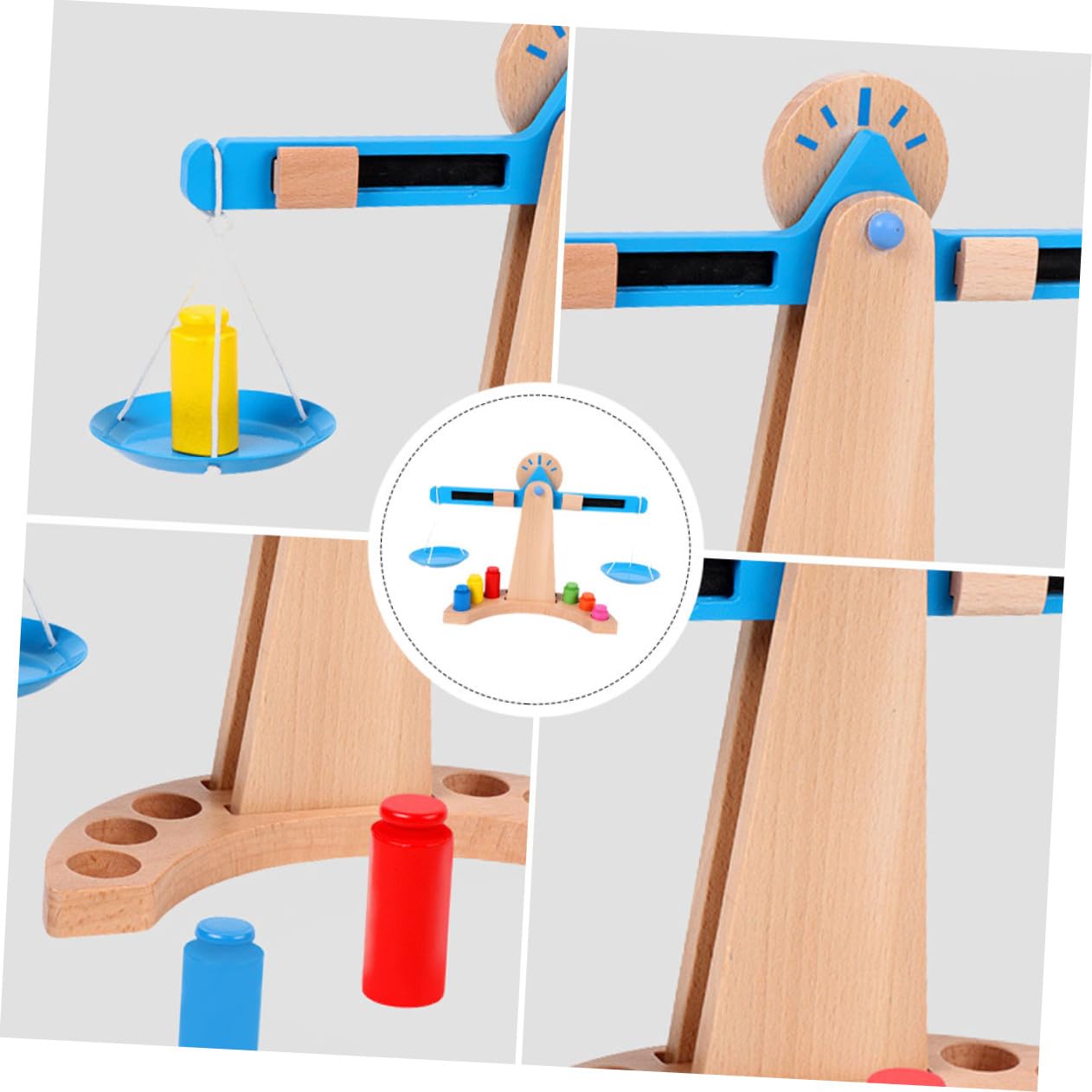 Juguete de Madera Equilibrio Infantil Educativa Montessori para Bebés Desarrollo de Creatividad y Cálculo Básico Regalo Seguro y Duradero para Pequeños
