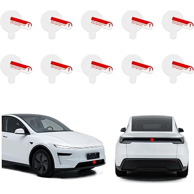 10PCS Camera Cover for Tesla Model Y Juniper 2025-2026/Model 3 Highland 2024-2026,Lens Guard for Tesla Front&Rear Camera,Soft Film