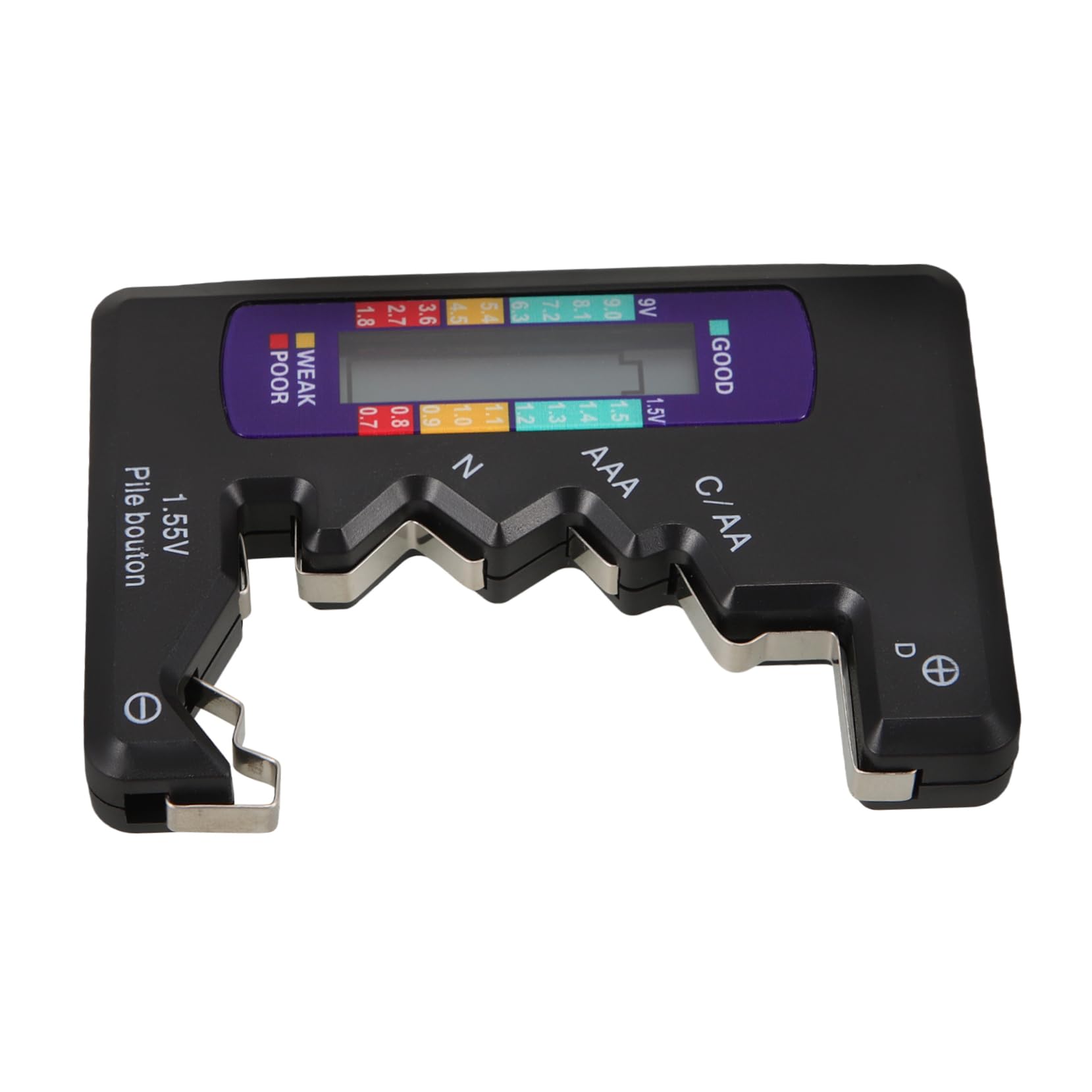 Uonlytech Aa Battery Checker Device Compact Voltage Tester for Batteries for Home