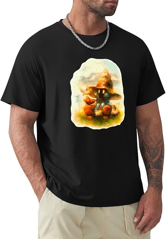 Amazon ファイナルファンタジー メンズ 半袖 Tシャツ おしゃれ メンズ 服 斬新 グラフィック クルーネック Tシャツ クールなデザイン Tシャツ カットソー 通販
