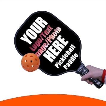 Custom Funny Pickleball Paddle, Personalized Pickleball Racket, Add Picture Text Logo Lightweight Pickle Ball Paddle