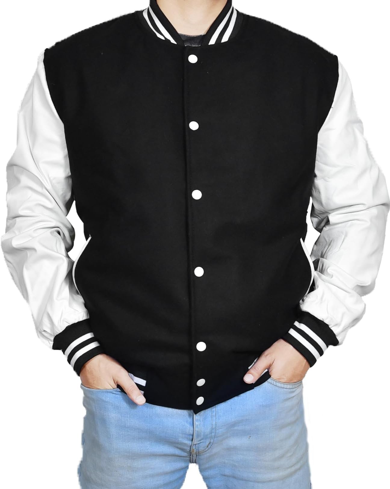 EASTIFIED Mens Hotline Miami Varsity Letterman Fashion Wool Bomber Slim Fit Casual Warm Boys College Baseball Jacket