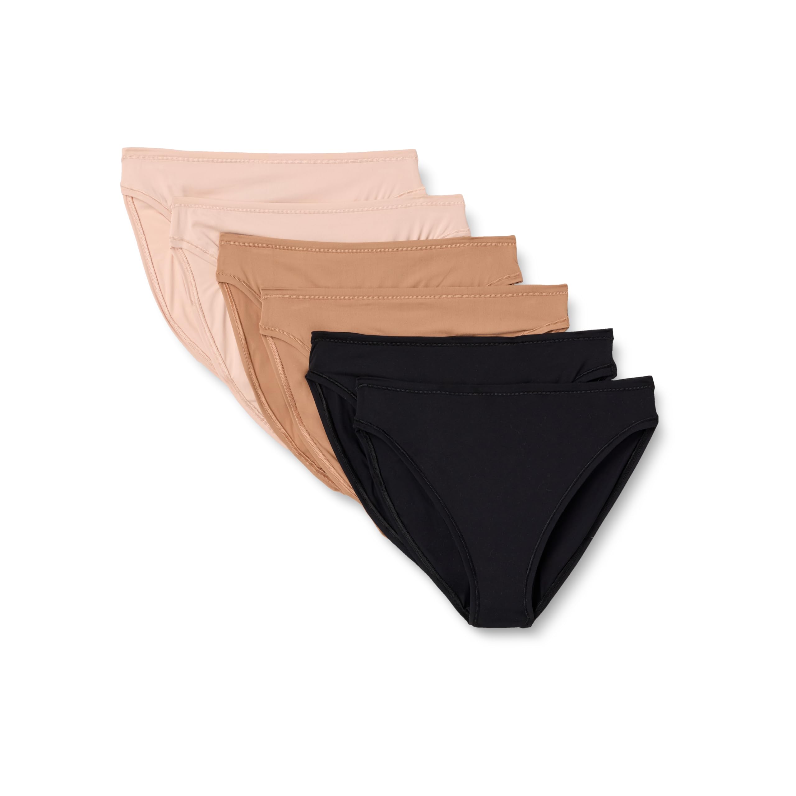 Amazon Essentials Womens Peached Microfiber High Waisted High Leg Panty
