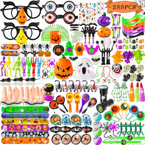 Thuodo 288 PCS Halloween Party Favors for Kids Halloween Toys