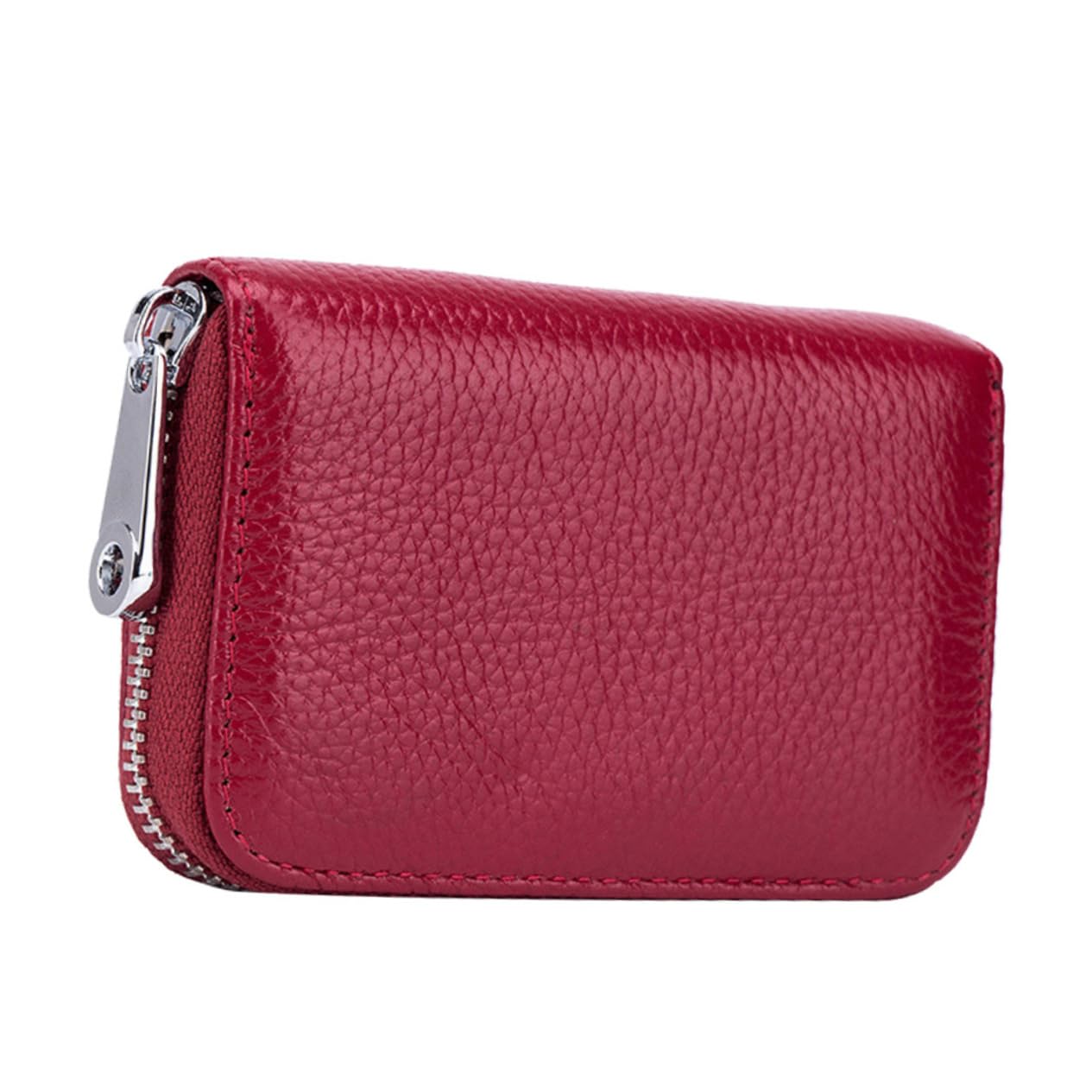 PartyKindom Wallet Holder Compact Card Pouch with Slots Genuine Rfid Protector for Secure Storage of Ids Receipts Items