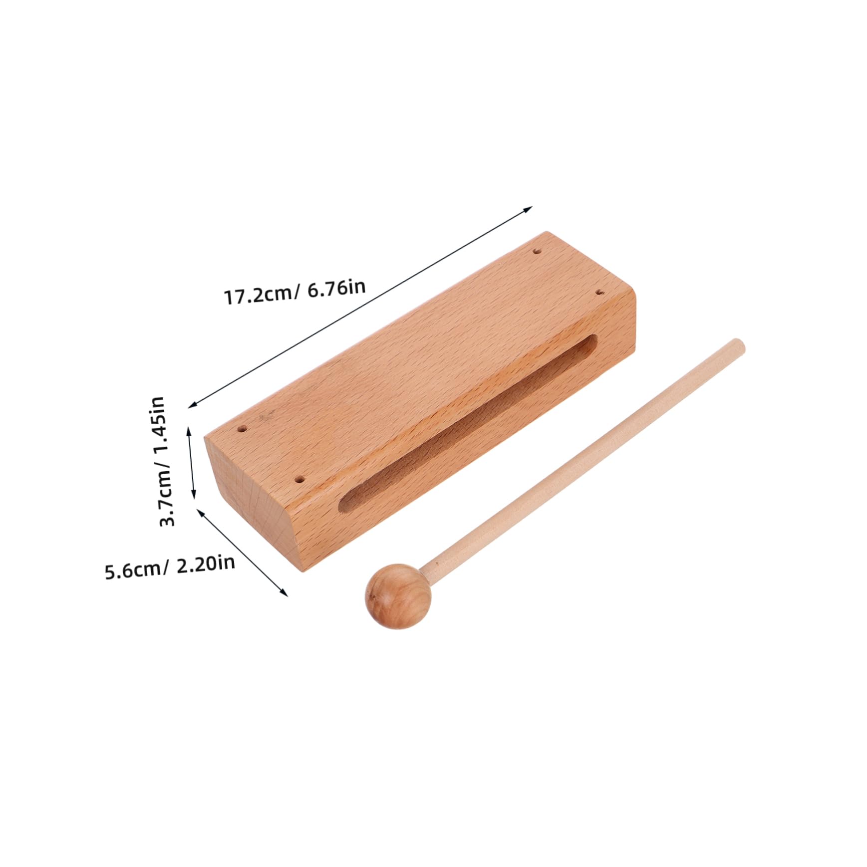 BCOATH Traditional Chinese Musical Instrument Wooden Percussion Chime Set Classroom Teaching Tool