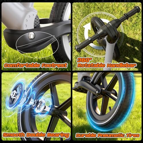 Image of Toddler Balance 12 inch Sport Bike - No Pedal Balance Bicycle for Kids 1 to 4 Years, Gift for Boys Girls, Mini Grips & Flat-Free Tires - Tool-Free Assembly & Adjustments