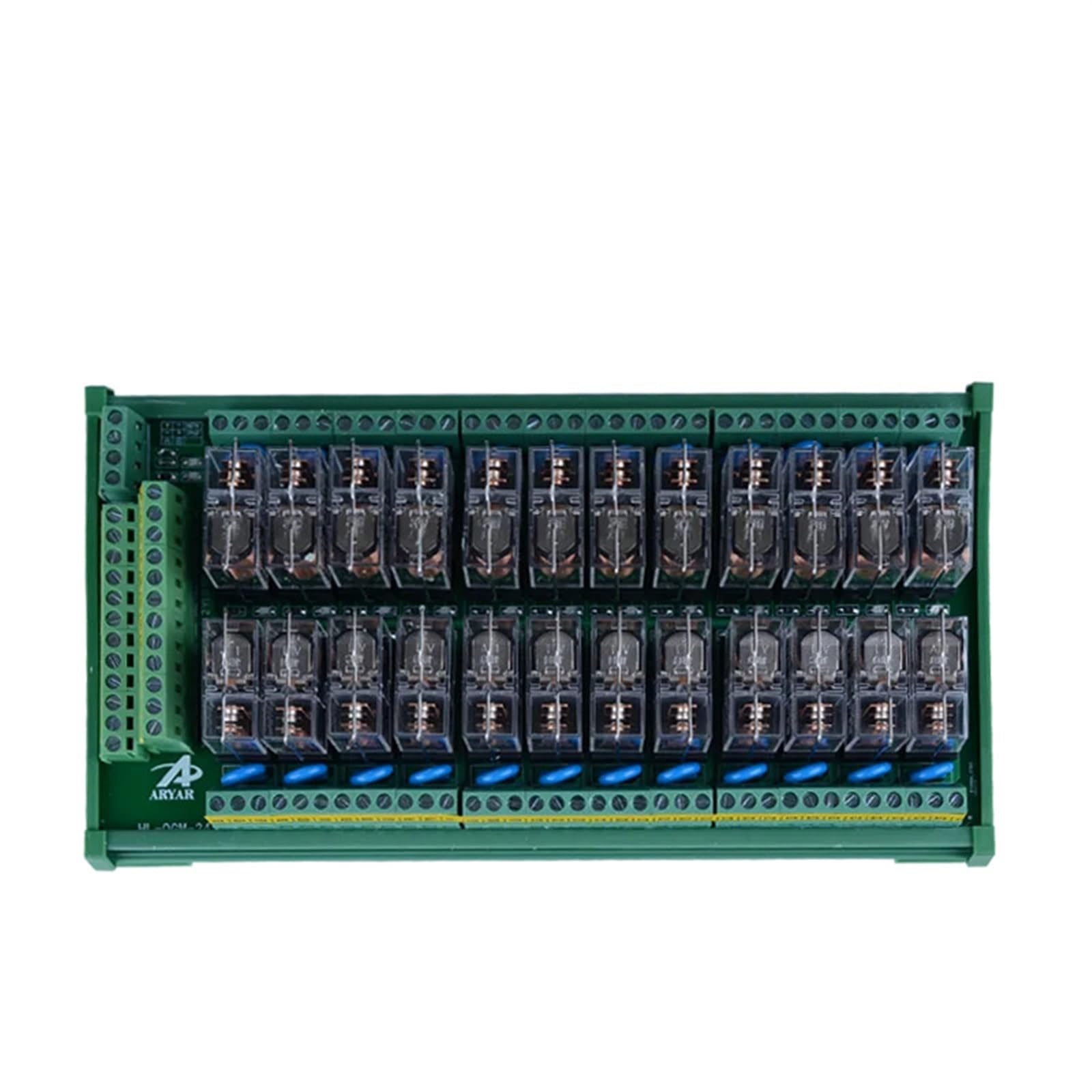 1 szt. 24-kanałowy 1 x SPDT do montażu na szynie DIN G2R-1-E 12 V 24 V DC/AC z modułem przekaźnika interfejsu bezpiecznika (INPUT 12VDC)