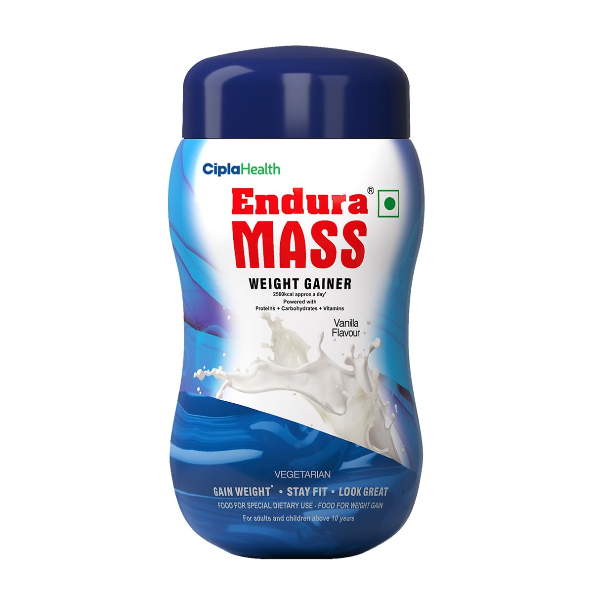 Endura Mass Weight Gainer Powder 550g Vanilla Flavour | Unique blend of 3 Sources of Protein, Carbs, Vitamins & Essential Minerals | Ideal for Children Above 10 Years, Men, Women & Athletes