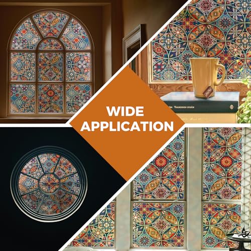 Vinilo Decorativo 3D Vidrio Celestial Indigo 44x17 pulg miniatura 5