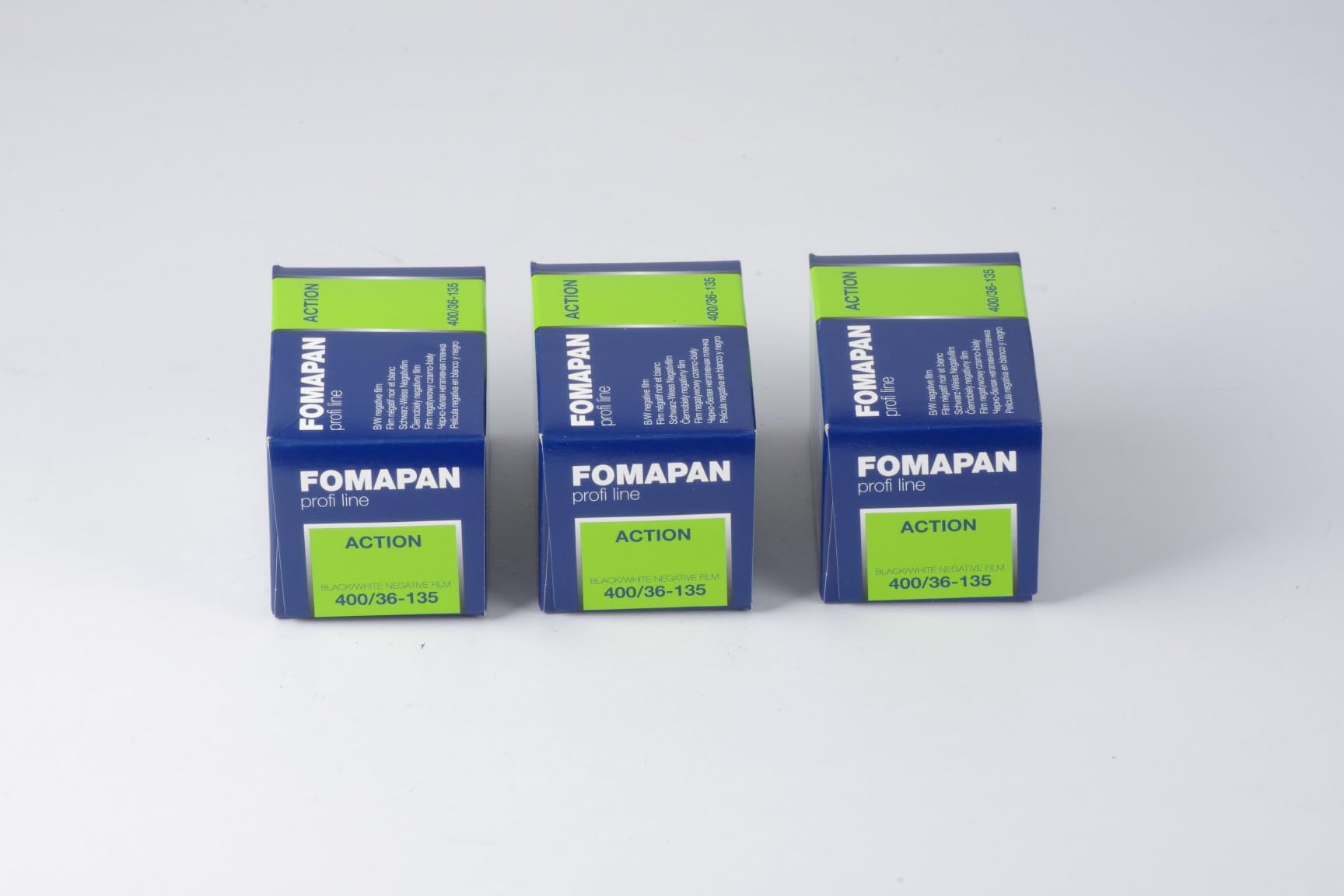 Foma 3er Pack FOMAPAN Action 400 135/36 SCHWARZ/WEIß Kleinbildfilm, FO11502-3