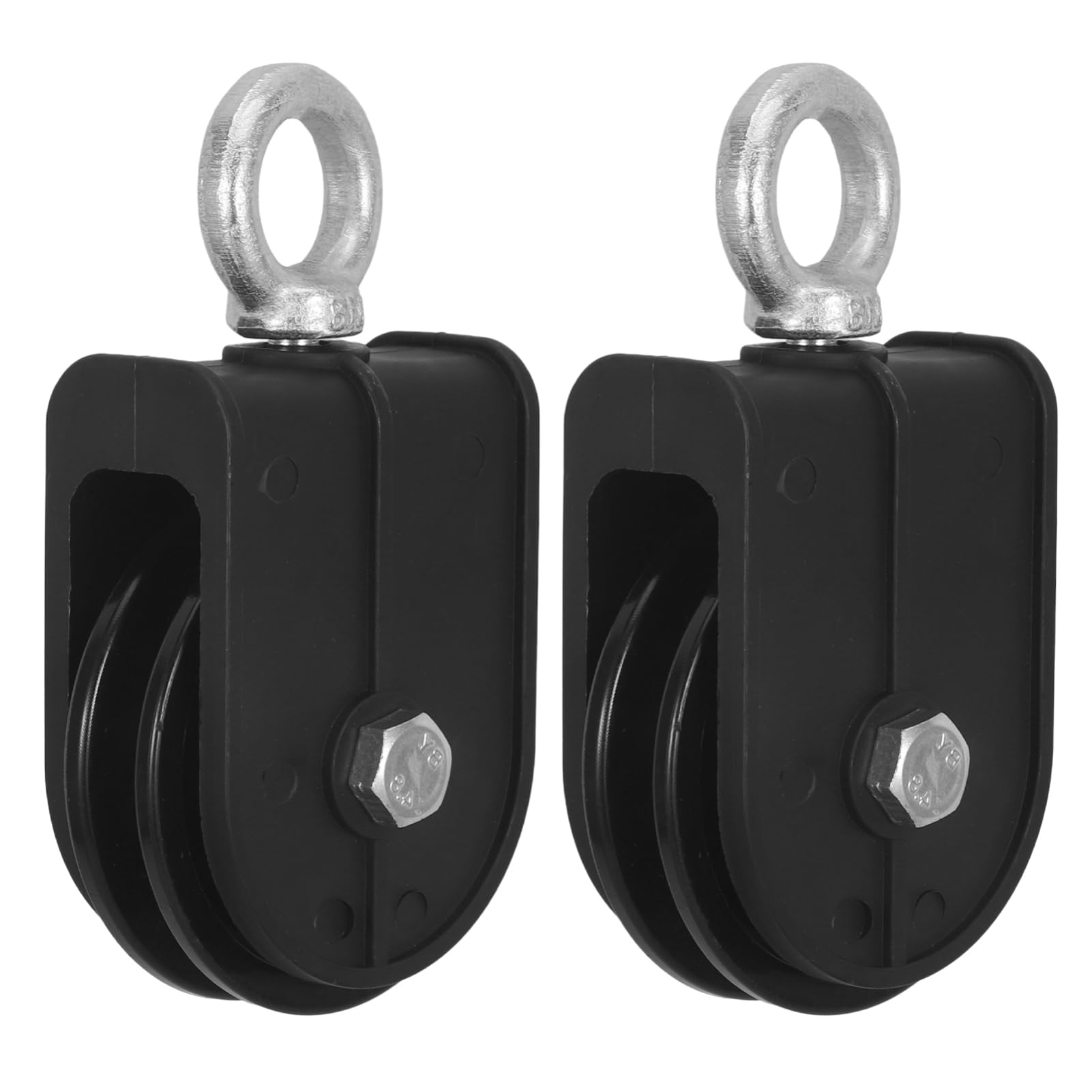 SOLUSTRE Heavy Duty 100kg Capacity Pulley Block Small Cable Pulley Wheel for Gym Swivel Lifting