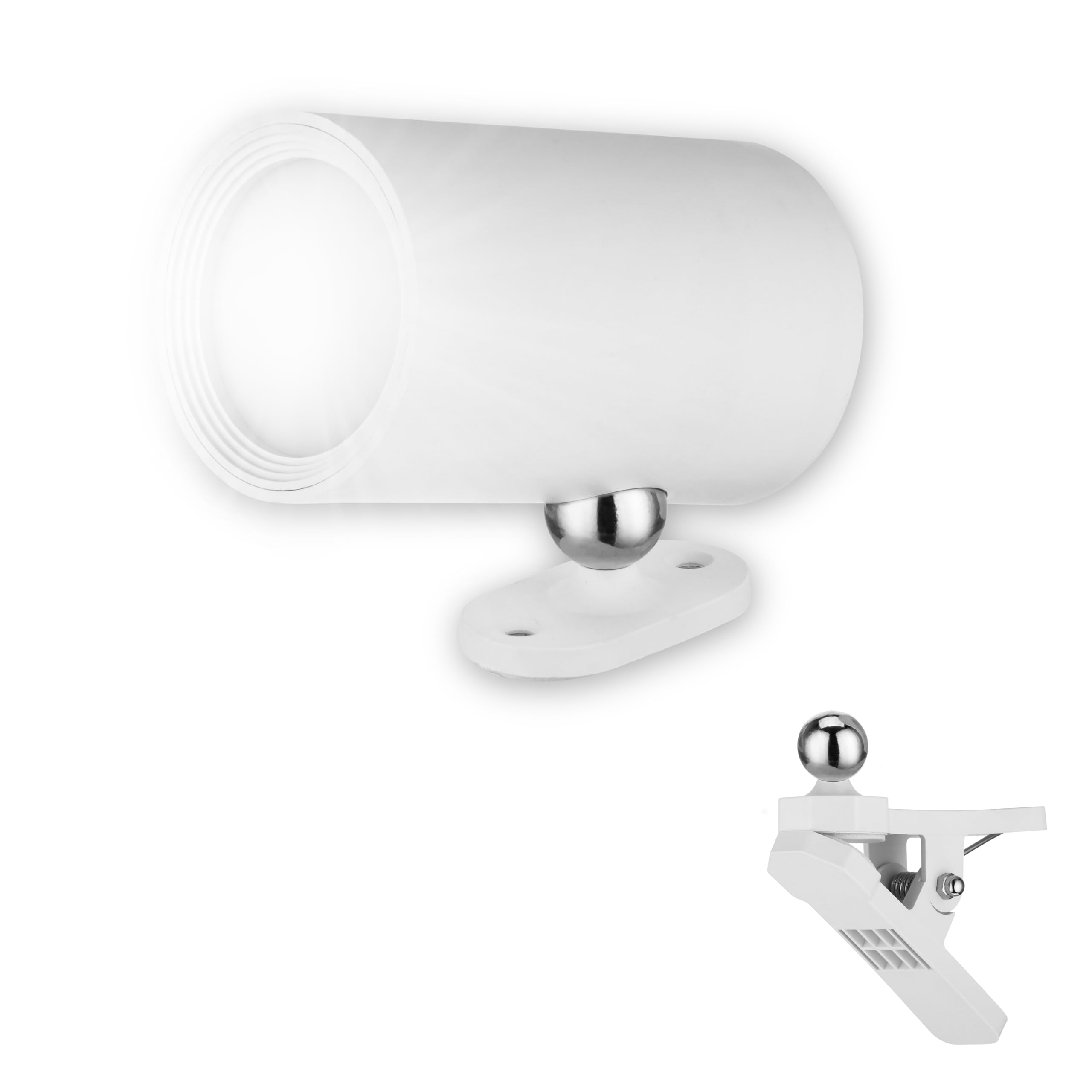 REV LED Wandleuchte innen - Wandlampe mit Akku, 120lm, dimmbar, 360° drehbar, kabellose Leselampe - ideal für Flur, Schlaf- & Wohnzimmer, weiß