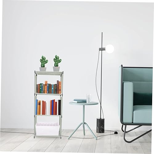 Miniatura 7 de Estantería de almacenamiento moderna Estante de almacenamiento de 4 niveles, estantería de 3 niveles, estante de almacenamiento de 3 niveles,