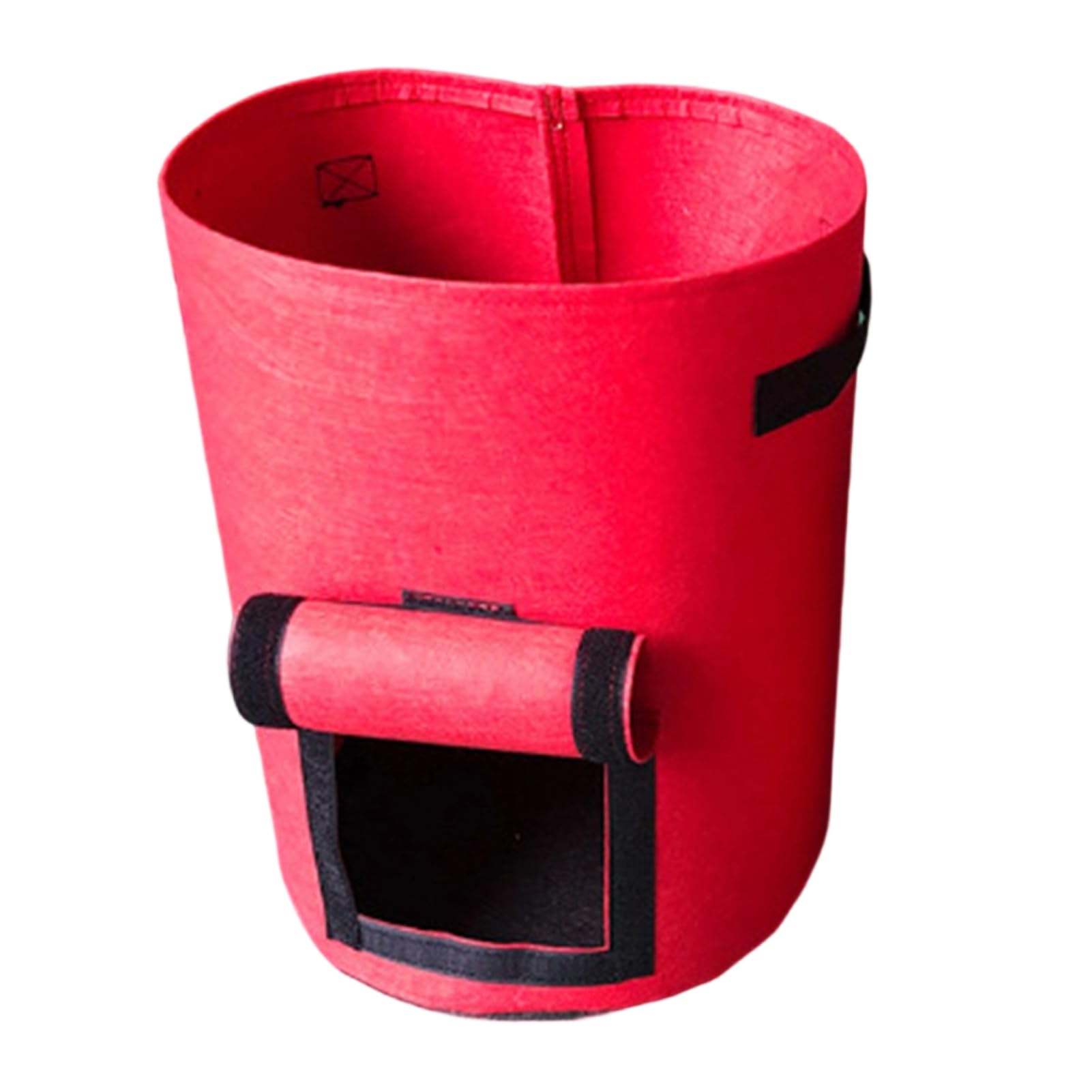 Flowerpot Fabric Grow with Handles And Side Hook And Loop Opening Container Reinforced Stitching Circulation Flowerpot for