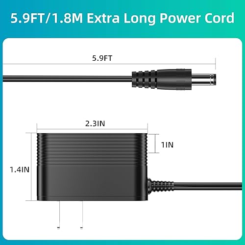 Miniatura 7 de Cargador para teléfono Yealink Adaptador de fuente de alimentación AC DC compatible con teléfonos IP Yealink SIP-T29G, T46S T48S, T58A, T58-CAM,