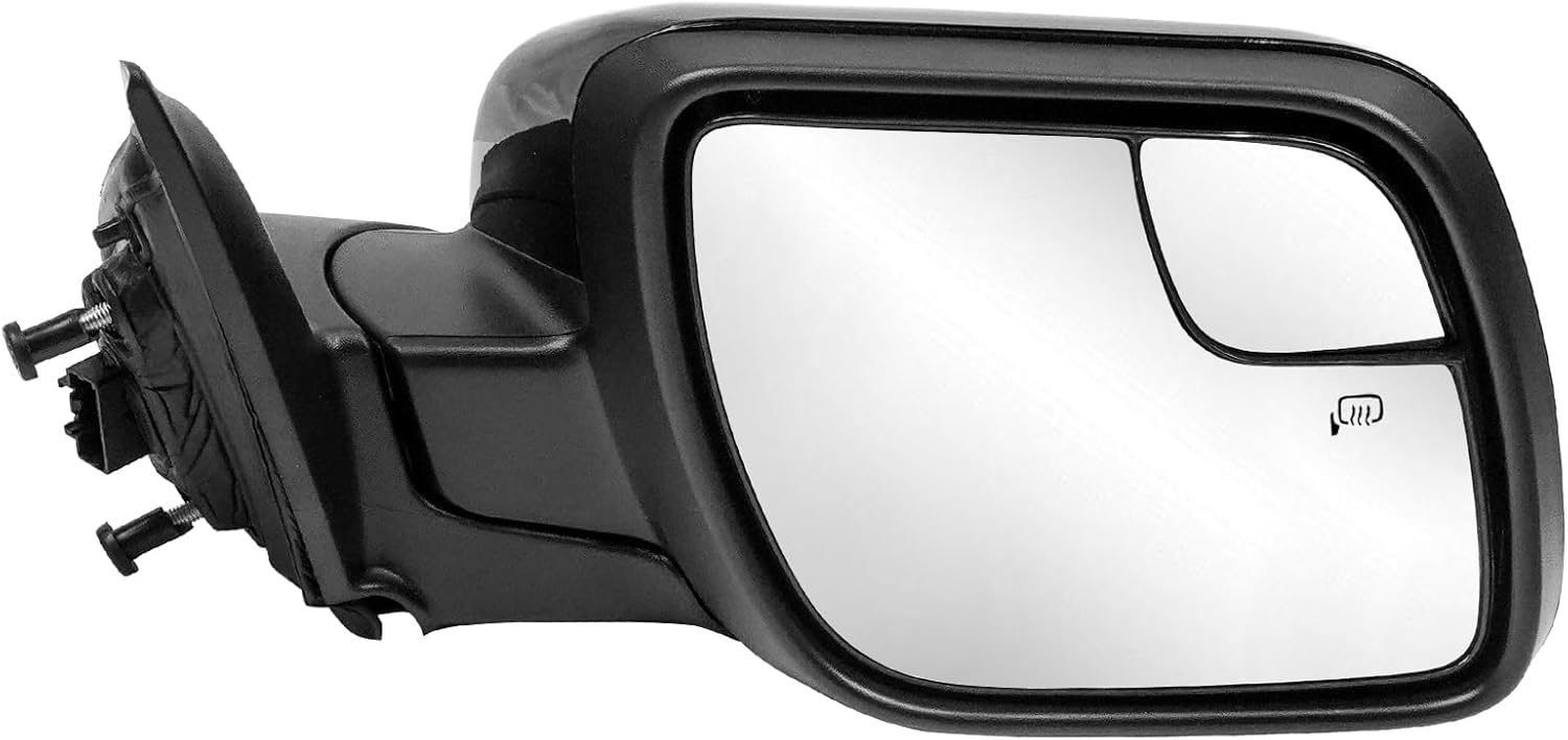 Driver Side Mirror Assembly Compatible with Ford Explorer 2011-2019, Power Heated Adjustable Rearview Mirror with Turn Signal, Pudde Lamp & Blind Spot Glass - Replaces ‎FO1320554 (7 Pin/Left)