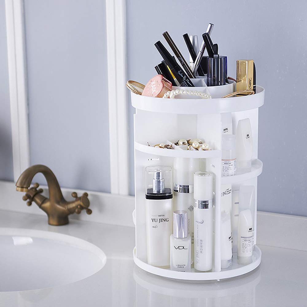 Rangement cosmétique rotatif pour coiffeuse chic et nette - 7