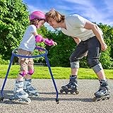 Neyomid Schlittschuhhilfe,360° Rundumschutz Skate Hilfe,Rollschuh Schutzausrüstung Kinder,Rollschuh Trainerhilfe,Ideal Für Rollschuh Anfänger,Skate Trainer Für 90-120cm Kinder,Bis Zu 45kg