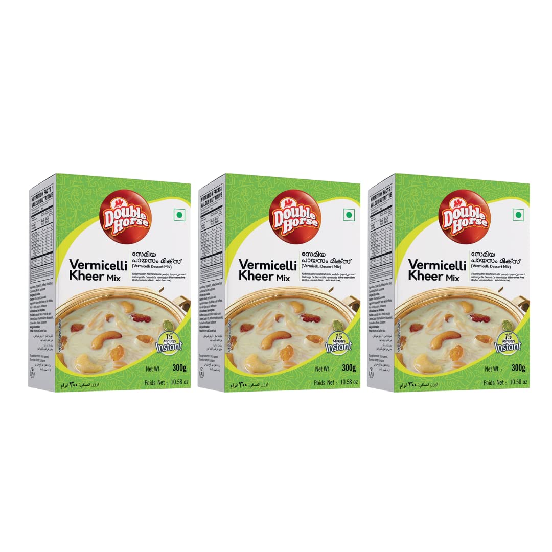 Double Horse Vermicelli Kheer Mix 3 x 300 gms| Sevai Kheer Mix | Semiya Kheer mix |Export Quality | 25 Minutes Instant (B013I2EMDW) Amazon Price History, Amazon Price Tracker