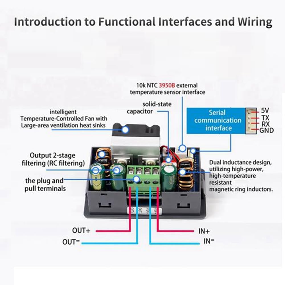 Alimentation Stabilisée Réglable SK150 + Module K485X à Tension Constante et Courant Constant 7A 150W Step-Down