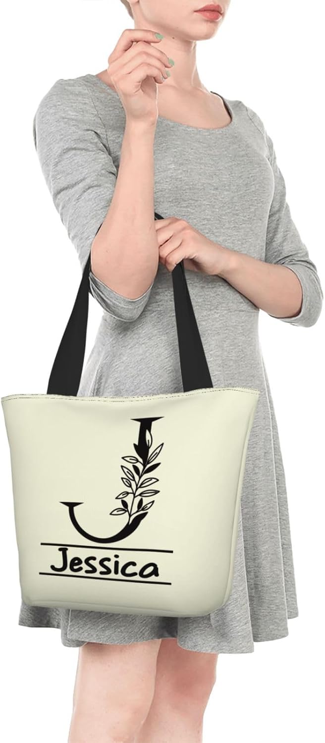 Custom Tote Bags, Design Your Own Heavy Canvas Tote Grocery Shopping Bag Customizable Gift - Image 2