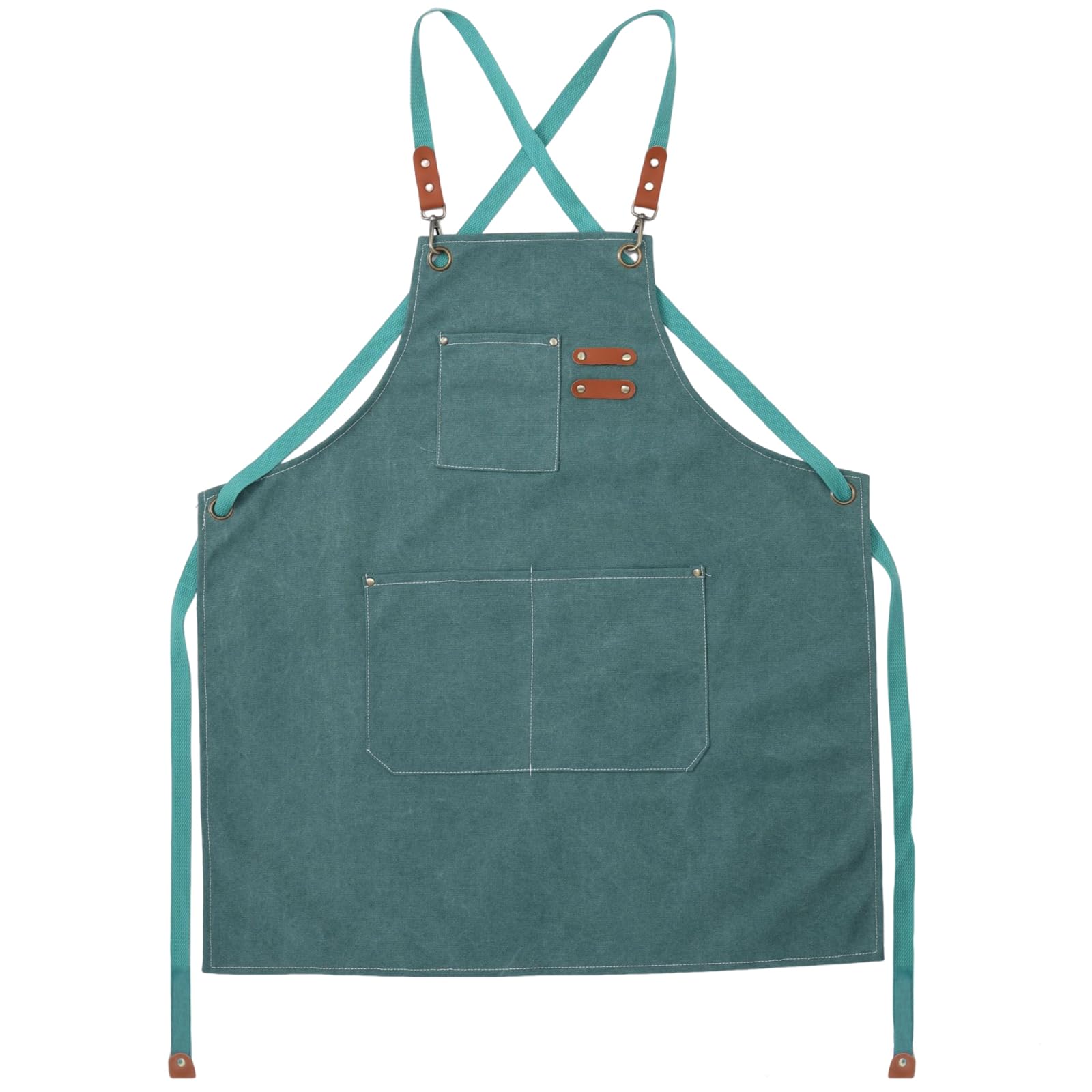 Xjdzineq Canvas Work Apron Heavy Duty Thickened for Gardening Cooking Hairdressing with Multiple Practical Tool Pocket Baristas Apron with Pocket