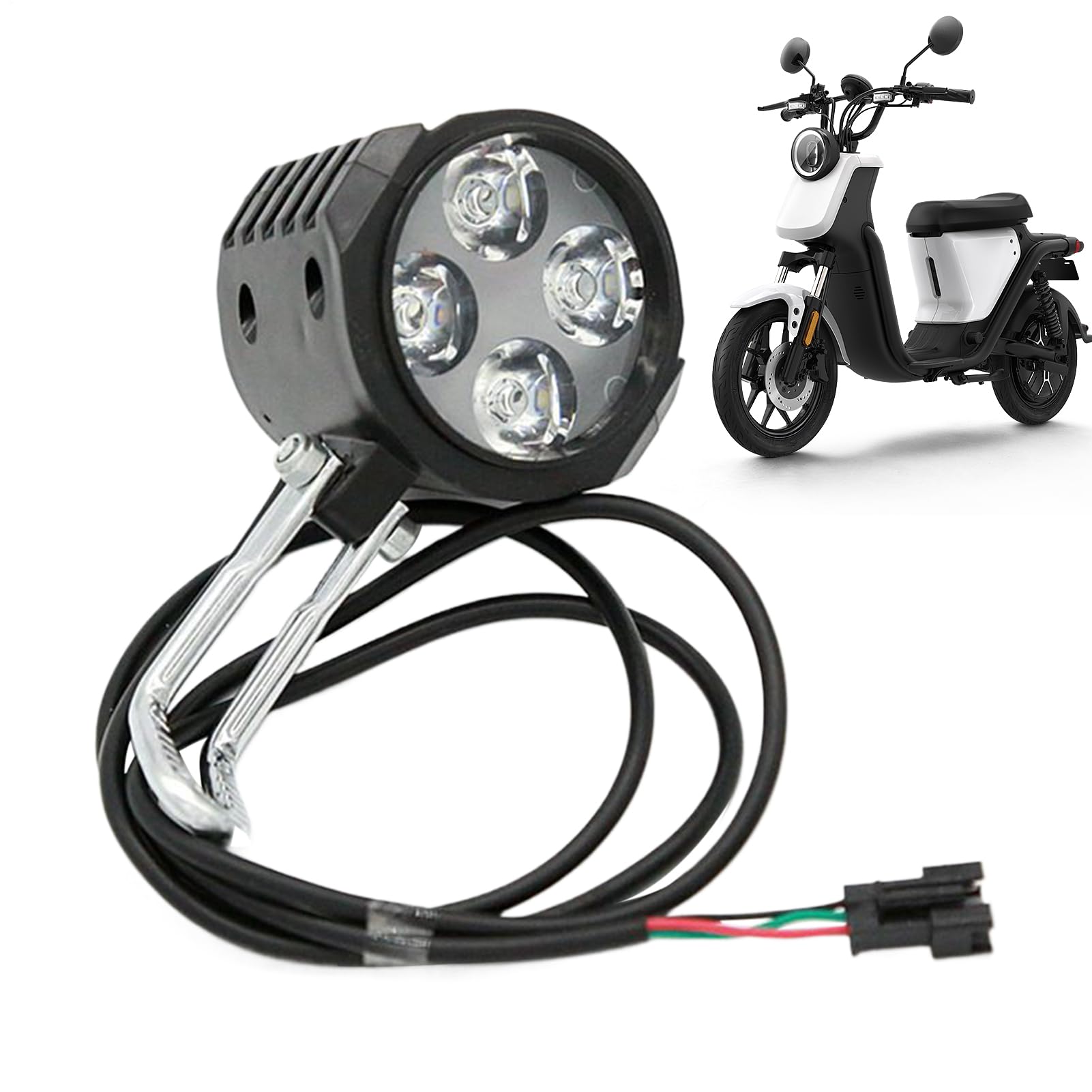 Illuminazione anteriore per bicicletta, design con per faro da ciclismo, luce per bicicletta resistente all'acqua, per esterni, spostamenti urbani, sicurezza , monopattini elettrici