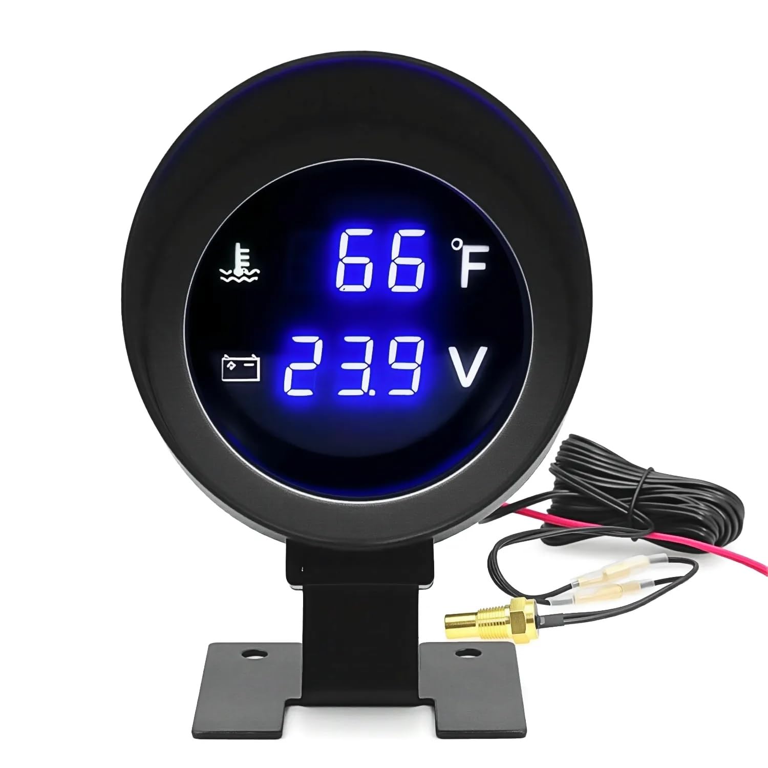 Digital Water Coolant Temperature Gauge – 3/8" NPT Temp Sensor, for Car Truck RV-image-27