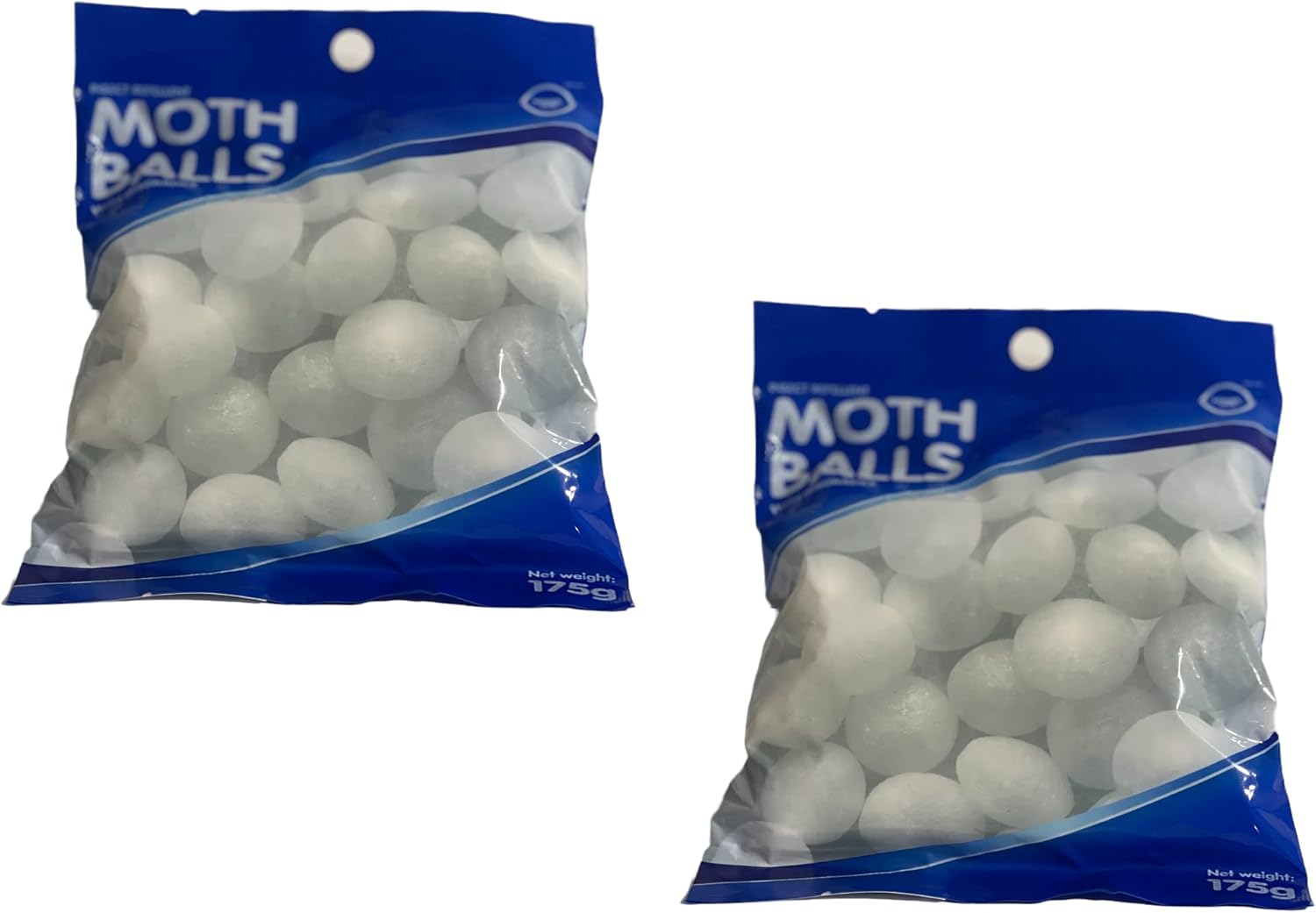 HOME BEAUTY PACK of 2 Natural Moth Balls, Old Fashioned Closet Clothes