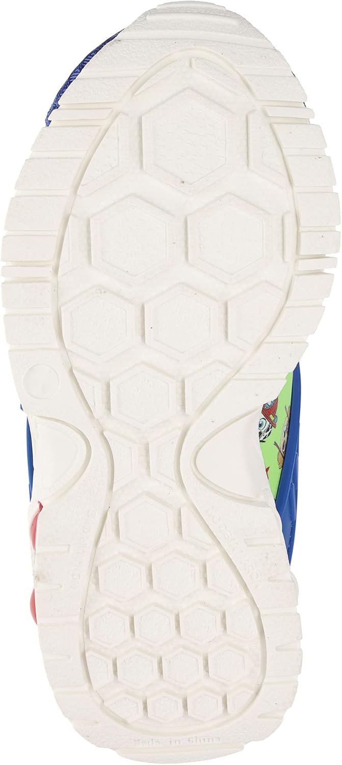 Paw Patrol Light-Up Running Shoes for Toddlers, Mismatch Sneaker with Hook-and-Loop Strap, Blue/Green, Toddler Size 8 - Image 5