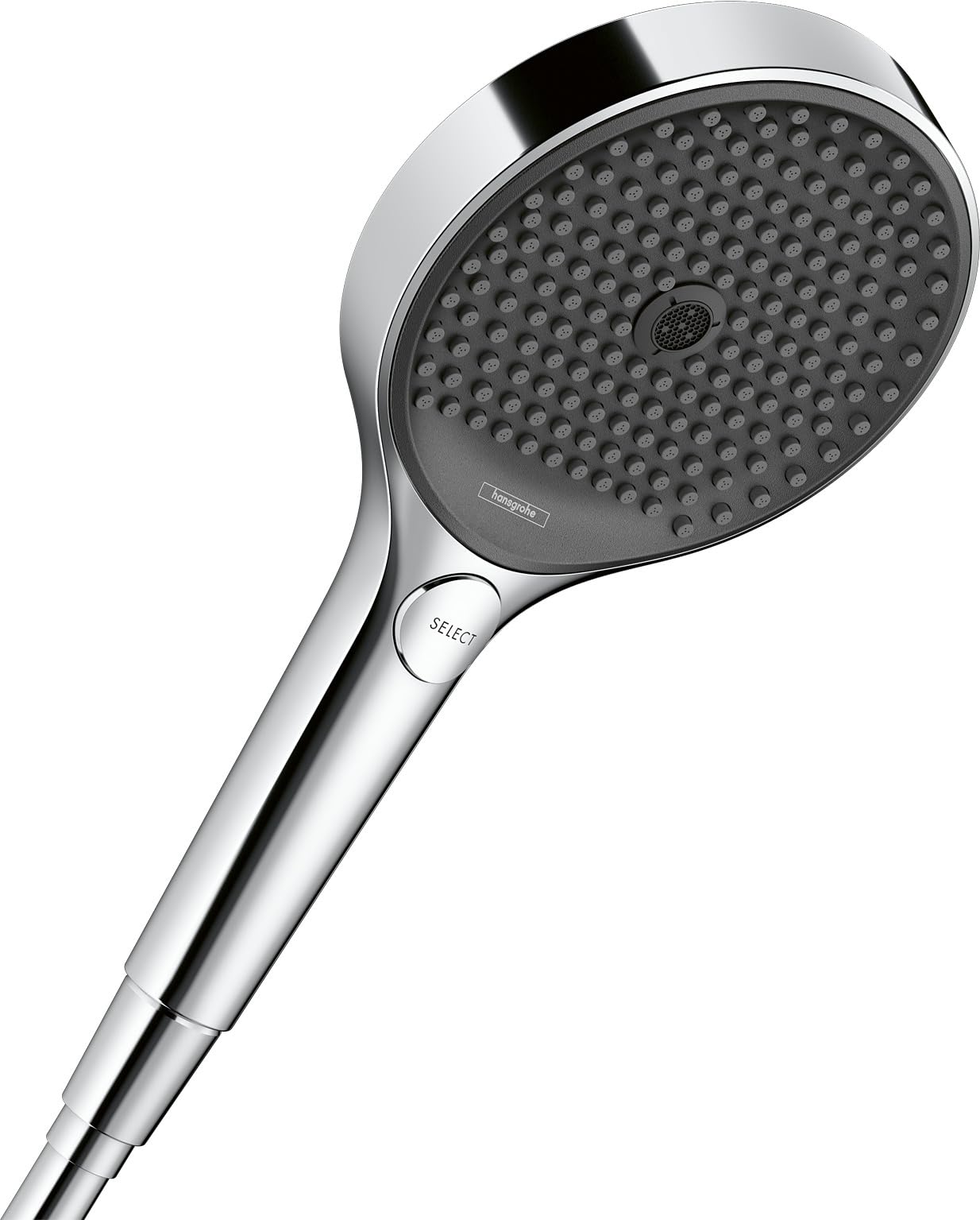 hansgrohe Rainfinity - Doccetta per doccia a risparmio idrico 6 l/min (EcoSmart+), Doccino con 3 getti, Soffione doccia rotondo, cromo, 26862000