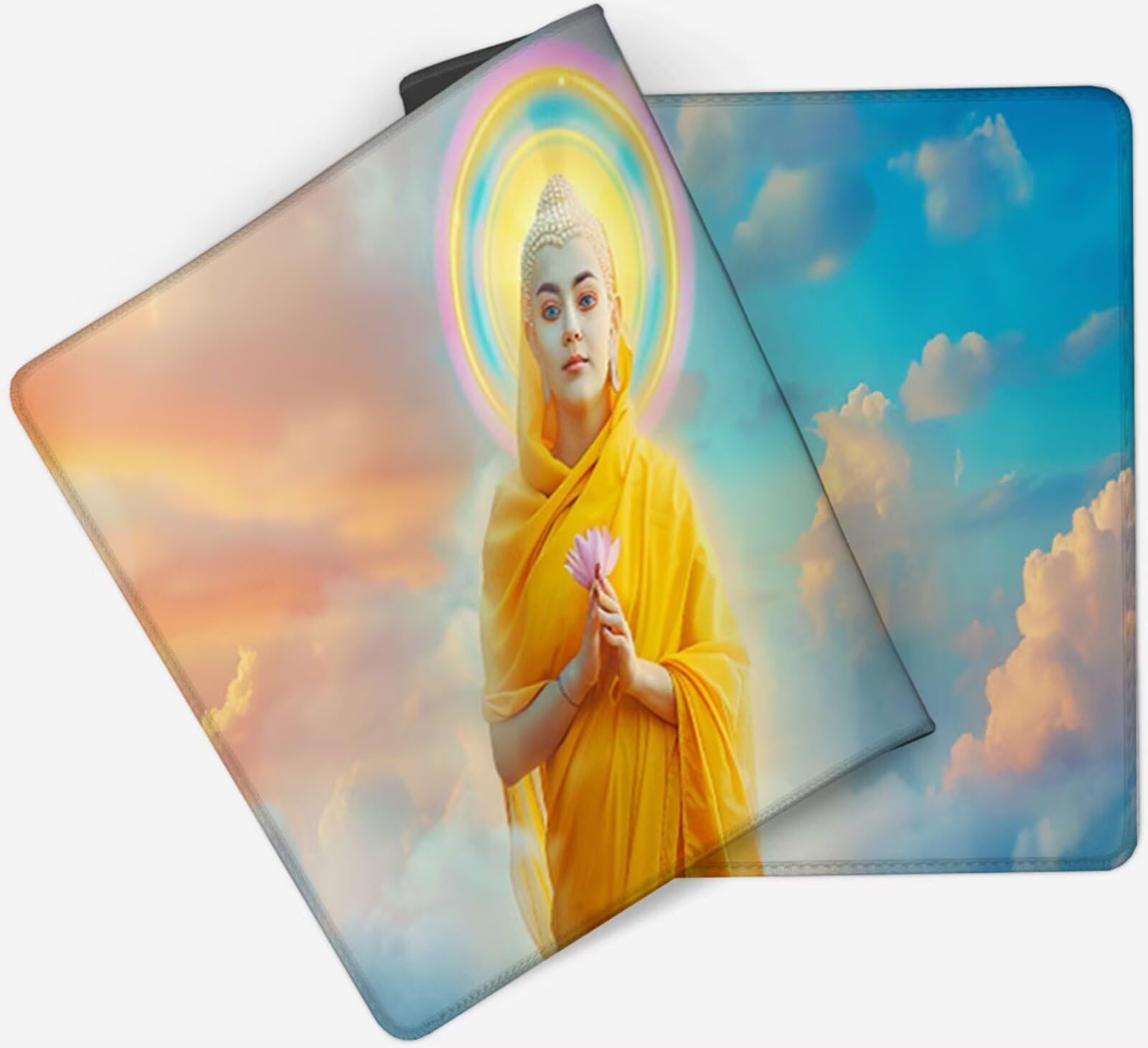 Żółta podkładka pod mysz XXL 1200x600, podkładka pod mysz Zen Biurko wodoodporna, mysz z antypoślizgową podstawą, pod ręką szyte krawędzie, akcesoria do gier, prezent męski H2-548