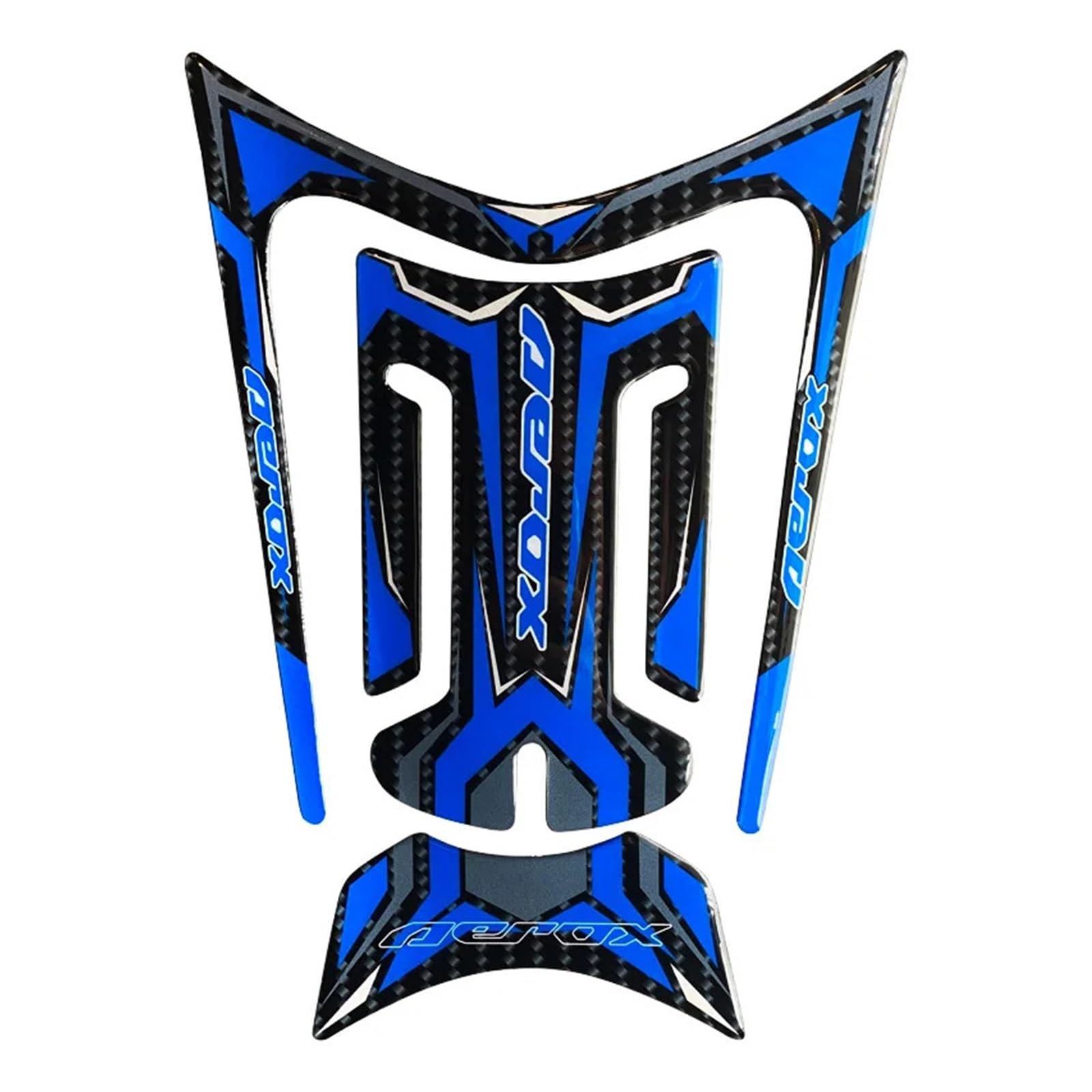 Decoration for NVX155 Aerox155 NVX Aerox 155 Decorative Protector Tank-pad 3D Decal Reflection Sticker(Blue)