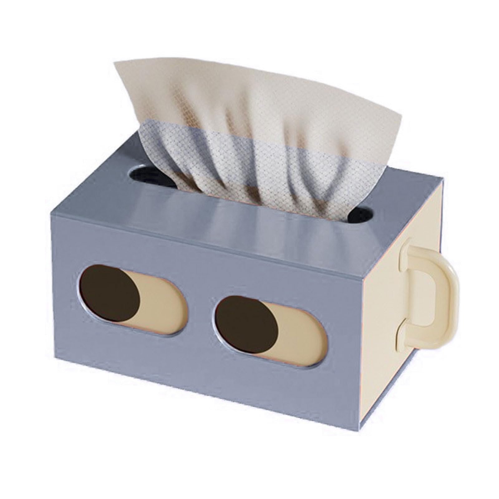 Tsophreniq Innovative Tissue Box Holder Distinctive Styles Decorative Storage Solution for Cars and Desktops Tissue Container