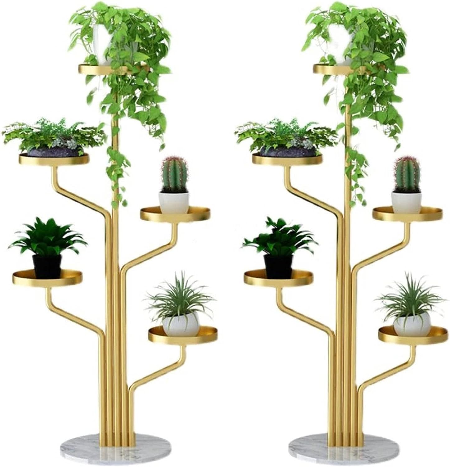 Flower Stand Flower Stand Balcony Indoor Floor-standing Flower Pot Stand Removable Succulent Rack Wrought Iron Simple Living Room Plant Shelf Plant Stand(Black,100cm)