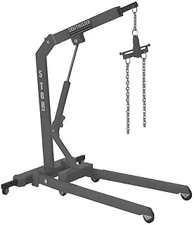 HOBBY GEAR - 1:24 Scale Engine Hoist Model, CRAFTMASTER 5-Ton Capacity, Extendable Boom with Chain, Grey