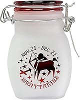 Vista 8 de Signo del zodiaco Escorpio Cuarto Oz (125ml) Frasco de almacenamiento de vidrio hermético y a prueba de olores, 3.25' (Signo de astrología Escorpio)