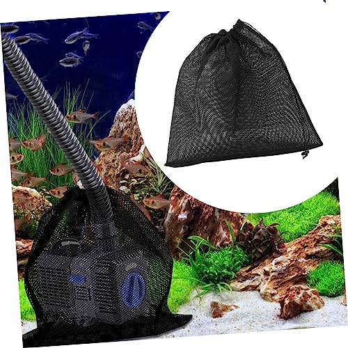 Parliky Filter Bag Water Pump Pond Net Cover The Sump Pump Bag Barrier with Drawstring Mesh Mesh Filter Sieve Cleaning Large Knitted - Image 4