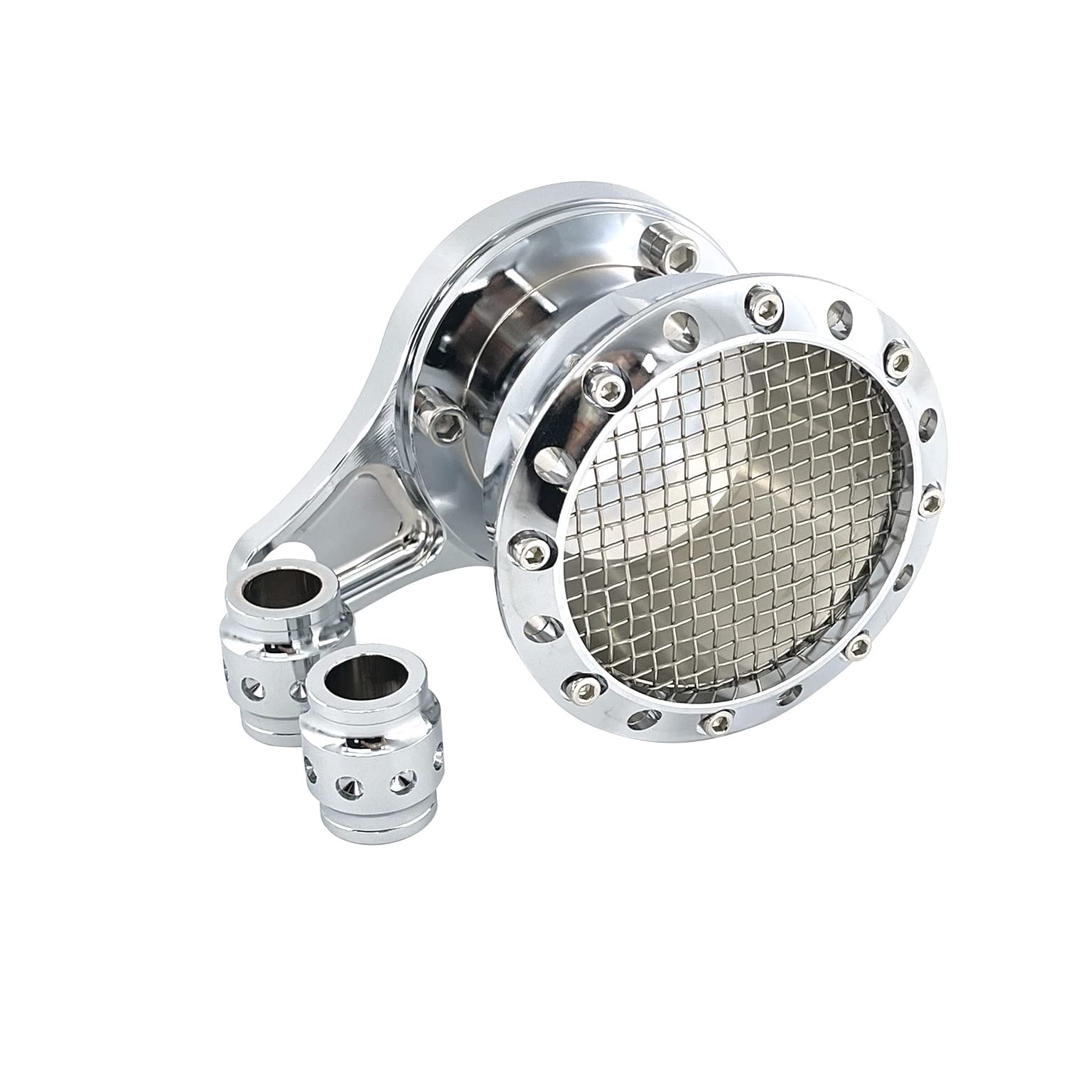 filtr powietrza do motocykla Motocykl Retro filtr powietrza dolotowy pasuje do Harley Sportster XL883 Iron XL1200 48 72 Roadster Hugger 2004-2019(Chrome)