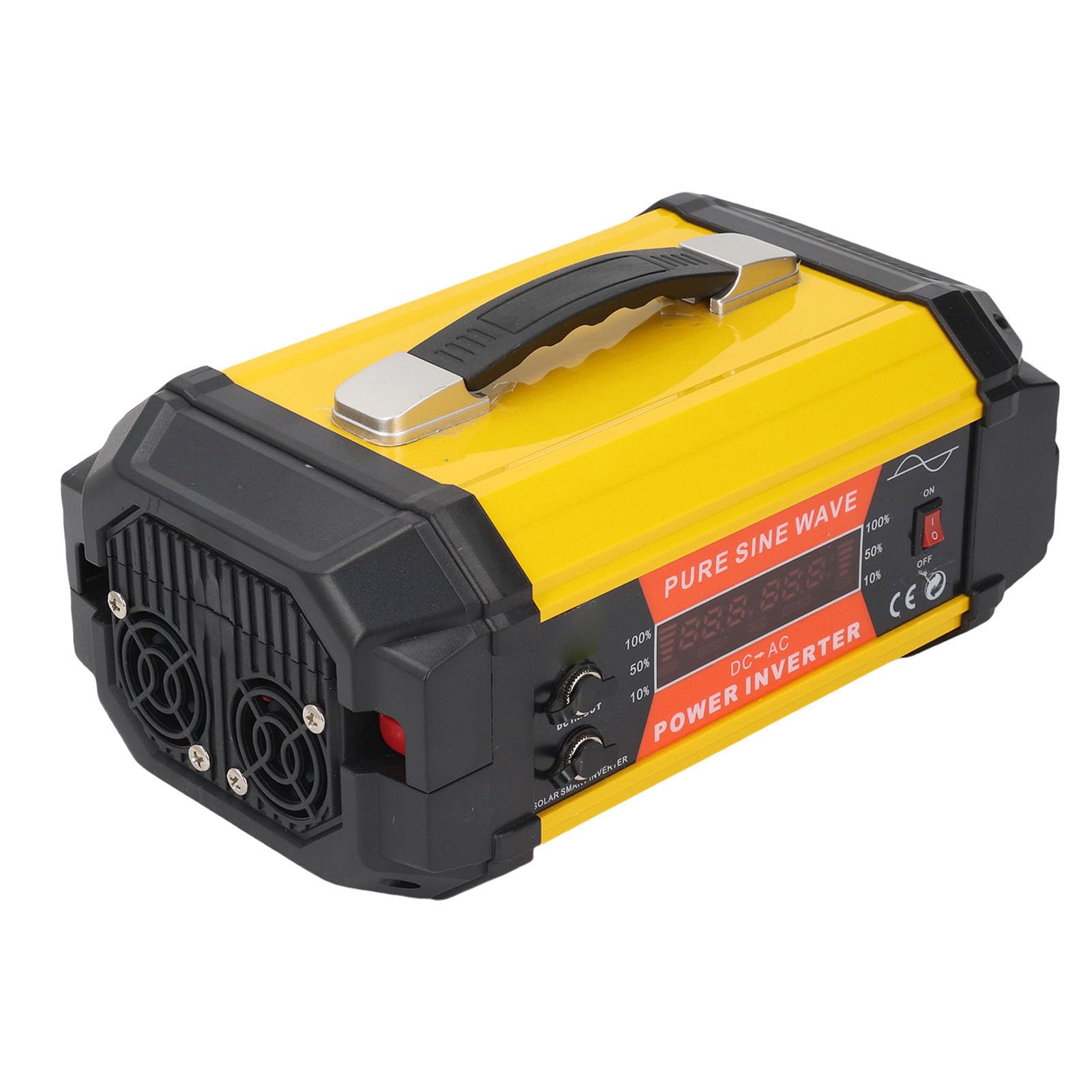 Inverter a Onda Sinusoidale Pura da 1000 W, Inverter di Alimentazione per Auto da 12 V CC a 110 V CA con 2 Prese CA 2 Porte USB Display LCD, per Veicoli Marine Campeggio Uso