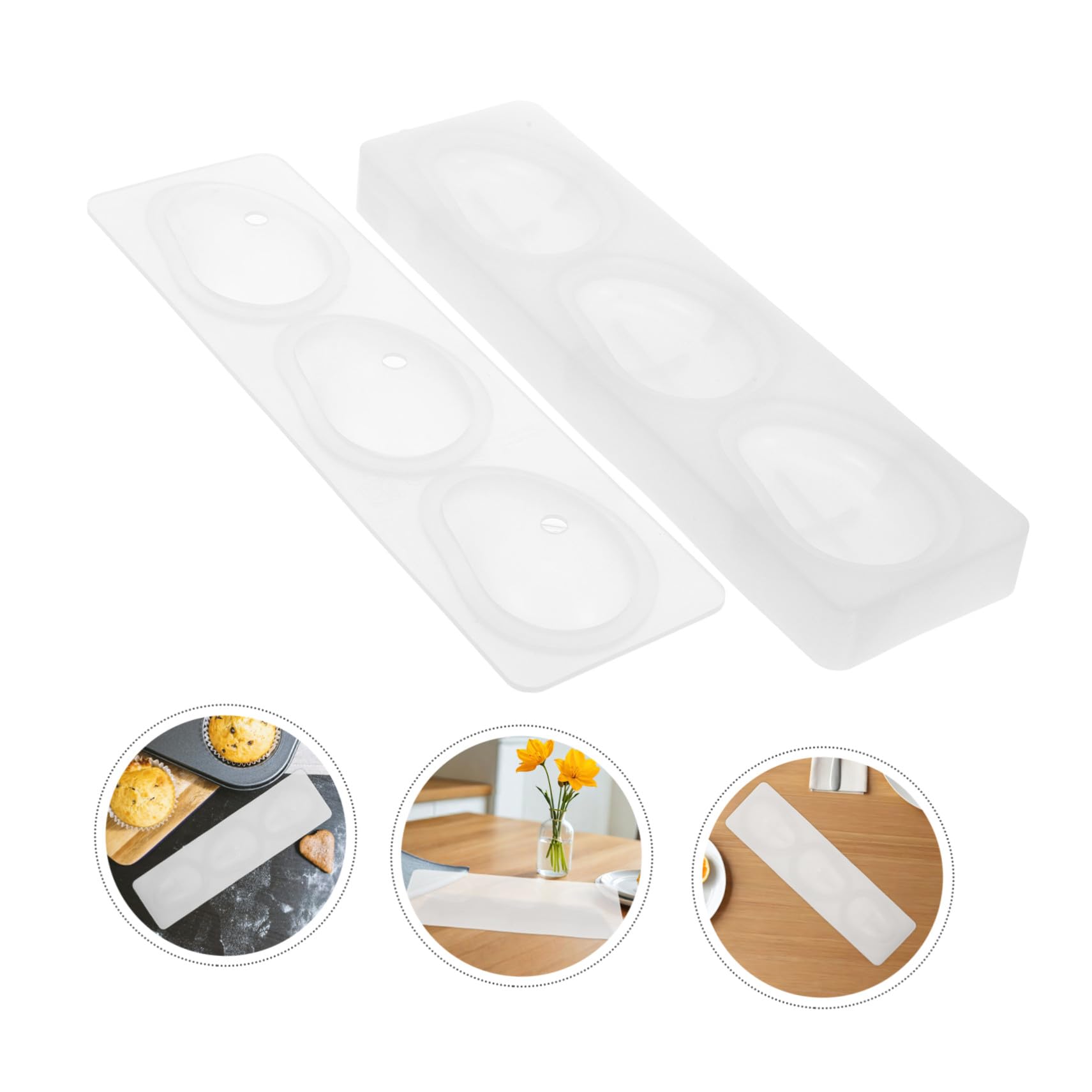 STOBAZA Stampi per Frutta in Silicone Stampi per Mango in Silicone per Caramelle e Torte Mousse Antiaderenti e Multiuso per Cottura Domestica e Feste