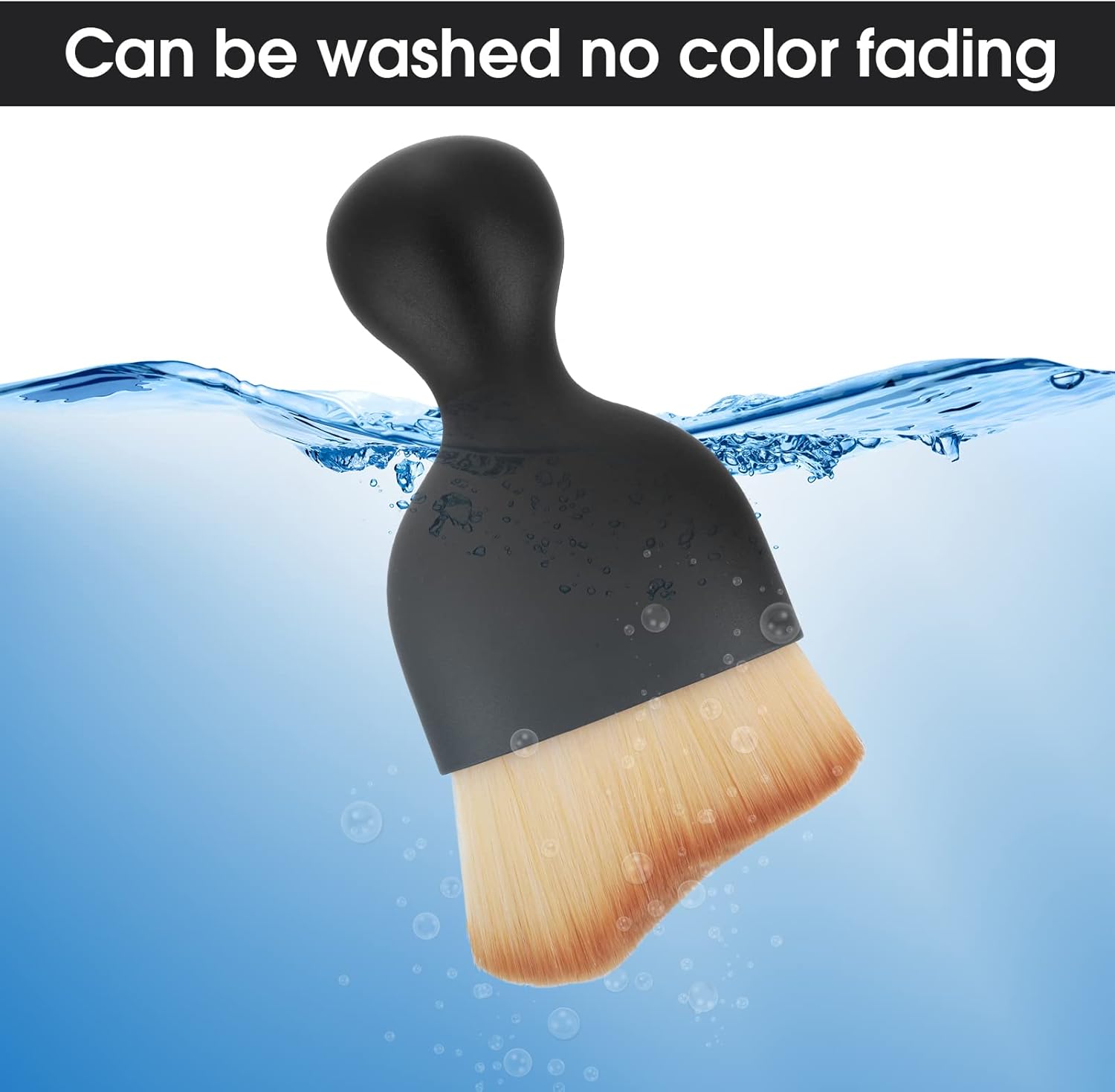 cobee Car Interior Cleaning Soft Brush - No Scratch, 2 Pack Car Cleaning Brushes Duster with Soft Bristles Dashboard Air Outlet Gap Dust Removal Brushes for Automotive Air Conditioner Vents(Black)