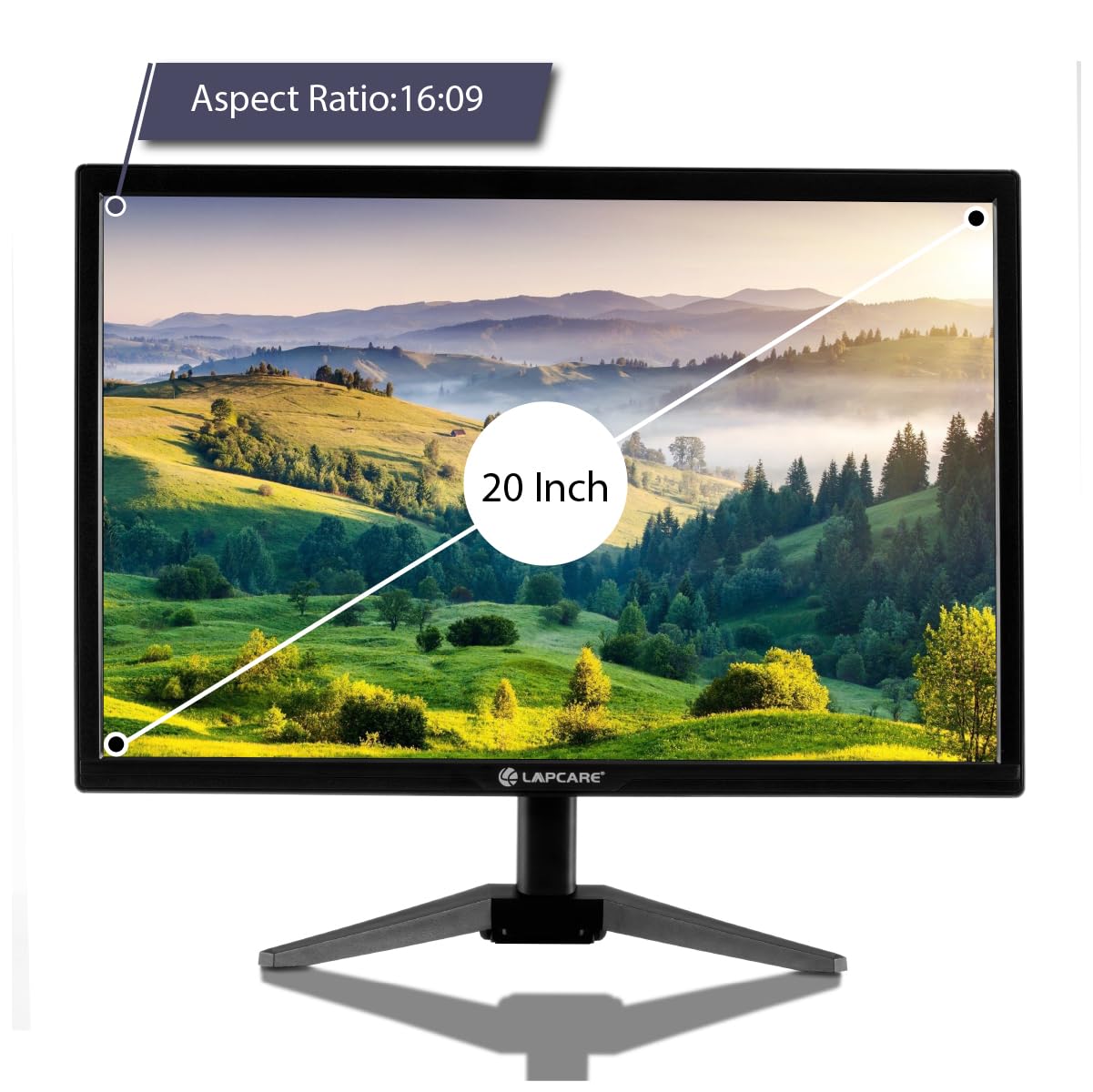 Lapcare ZOOY LED Monitor LM21WHD 20''(50.8CM) with HD Quality