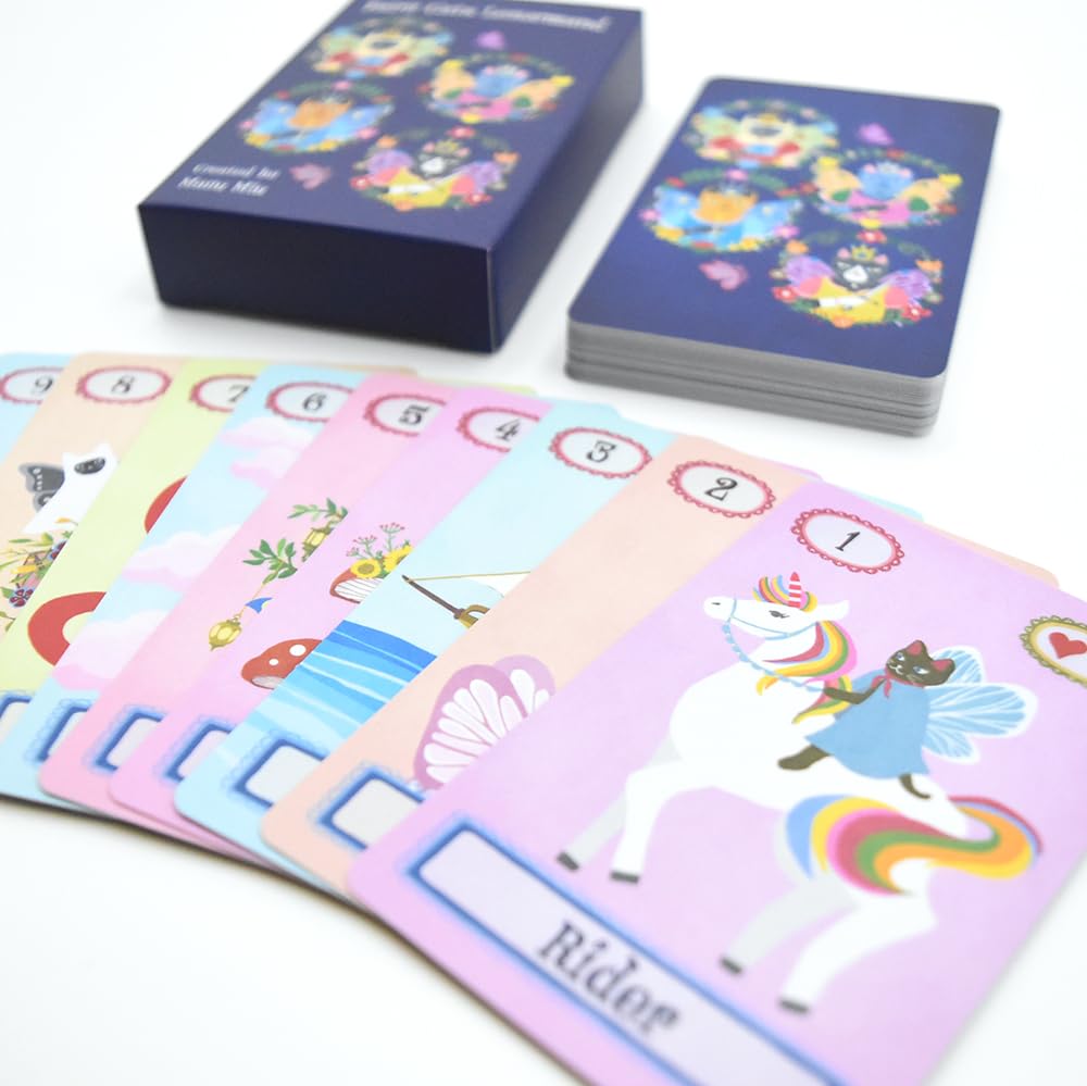 入荷1点のみ✨スペイン作家のキュートデッキ✨柔らか猫ちゃんのルノルマンカード 入荷1点のみ✨スペイン作家のキュートデッキ✨柔らか猫ちゃんの