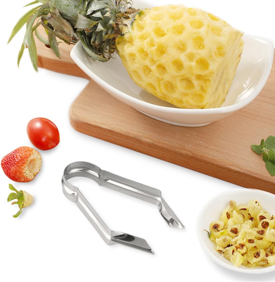 3pcs Stainless Steel Pineapple Remover Clip, Kitchen Gadget Xmas image 5