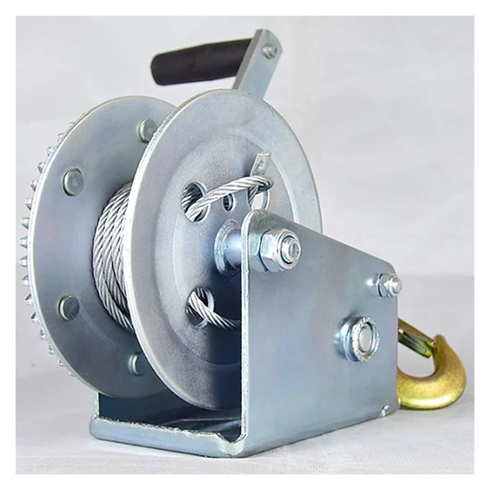 Argano Manuale, Verricello manuale in acciaio zincato manuale autobloccante automatico for camion da 3000 libbre x 9 m, imbracatura di sollevamento for utensili manuali