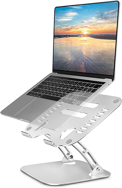 TECOOL Podstawka Na Laptopa Uchwyt Na Notebooka, Regulowana Aluminiowa Podstawka Pod Komputer Pod Kątem, Podnośnik Do Macbooka Pro, Air, Dell, Hp Wszystkie Tablety/Notebooki 9,7 "-15,6"