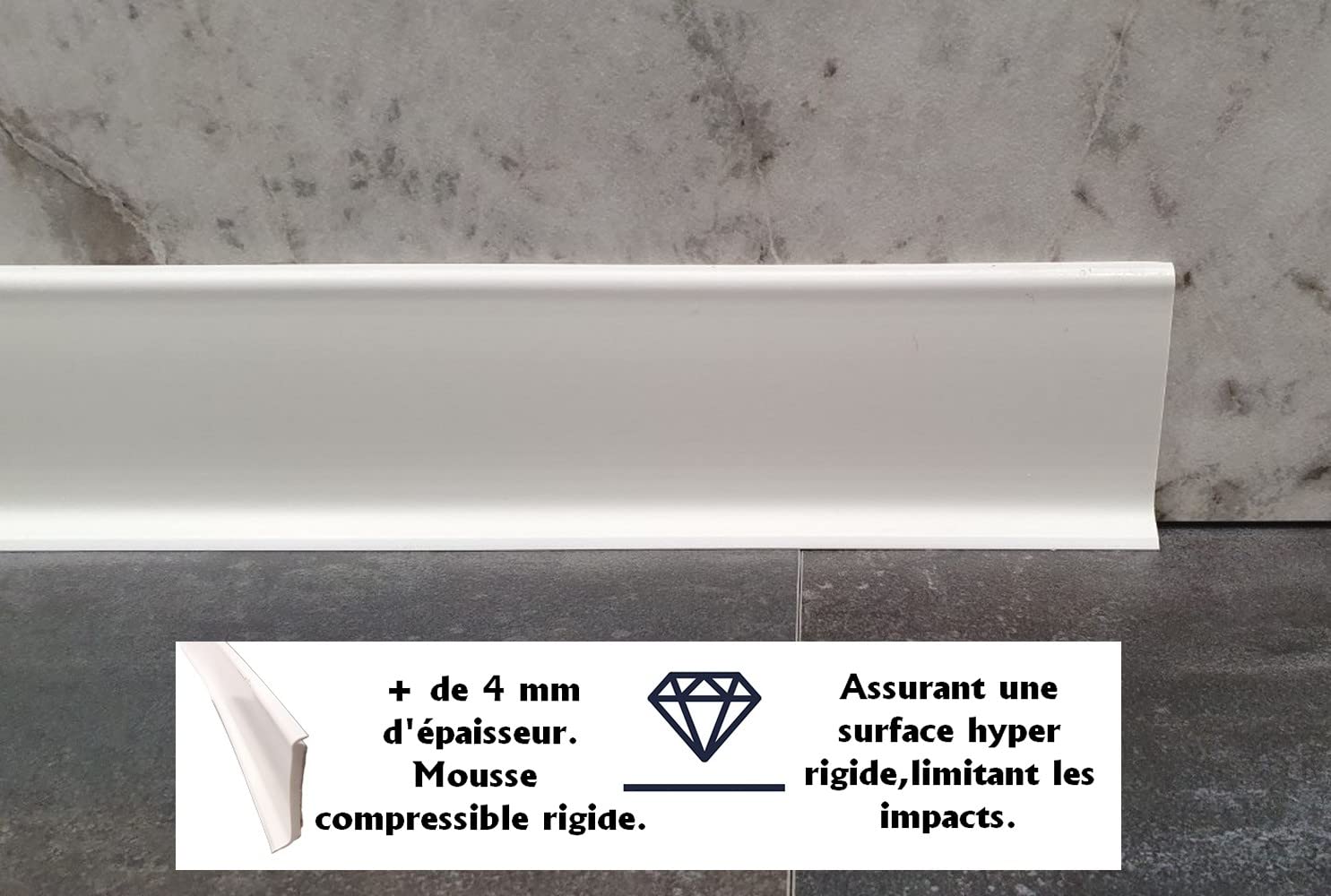 MadeInNature Plinthes - Pegamento seco flexible (PVC, 80 mm x 20 ml)